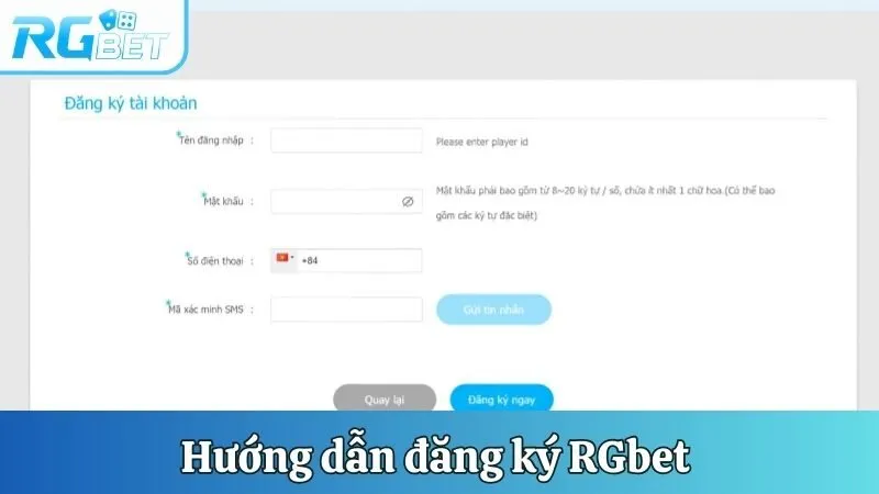 Hướng dẫn đăng ký RGbet trên điện thoại và máy tính