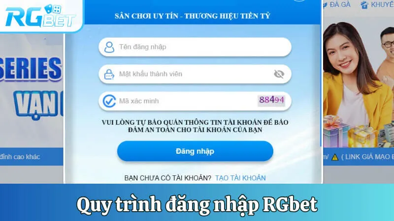 Quy trình đăng nhập RGbet chi tiết cho người mới