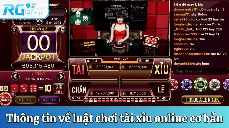 Thông tin về luật chơi tài xỉu online cơ bản